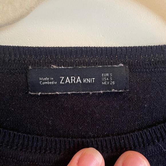 Zara Knit Striped Top - size small - Picture 2 of 8